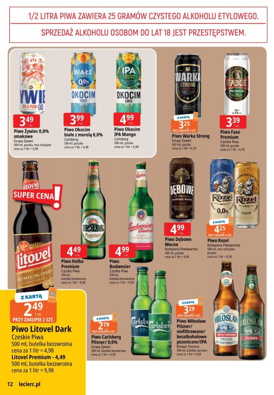 Leclerc - gazetka promocyjna Oferta E.Leclerc I Wybór w dobrej cenie od wtorku 01.07 do poniedziałku 07.07 - strona 12