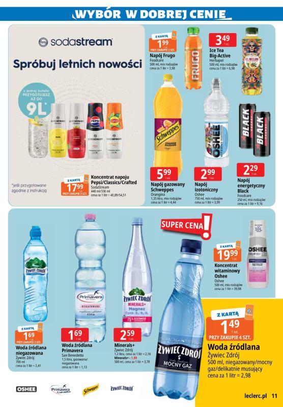 Leclerc - gazetka promocyjna Oferta E.Leclerc I Wybór w dobrej cenie od wtorku 01.07 do poniedziałku 07.07 - strona 11
