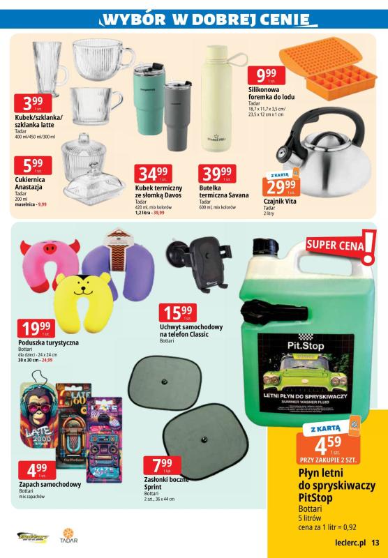 Leclerc - gazetka promocyjna Oferta E.Leclerc I Wybór w dobrej cenie od wtorku 01.07 do poniedziałku 07.07 - strona 13