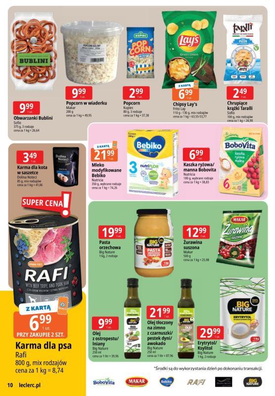 Leclerc - gazetka promocyjna Oferta E.Leclerc I Wybór w dobrej cenie od wtorku 01.07 do poniedziałku 07.07 - strona 10