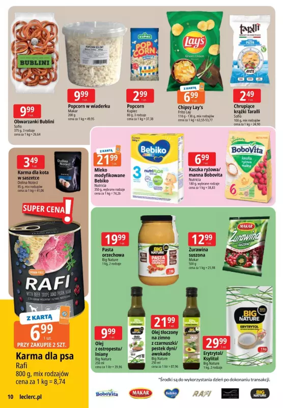 Leclerc - gazetka promocyjna Oferta E.Leclerc I Wybór w dobrej cenie od wtorku 01.07 do poniedziałku 07.07 - strona 10