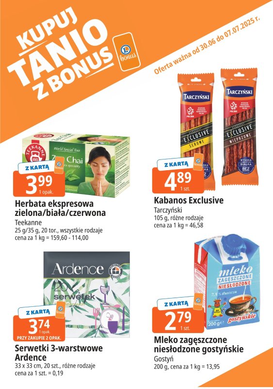 Leclerc - gazetka promocyjna Oferta E.Leclerc I Bonus skanujesz, kasę zyskujesz od poniedziałku 30.06 do poniedziałku 07.07 - strona 6