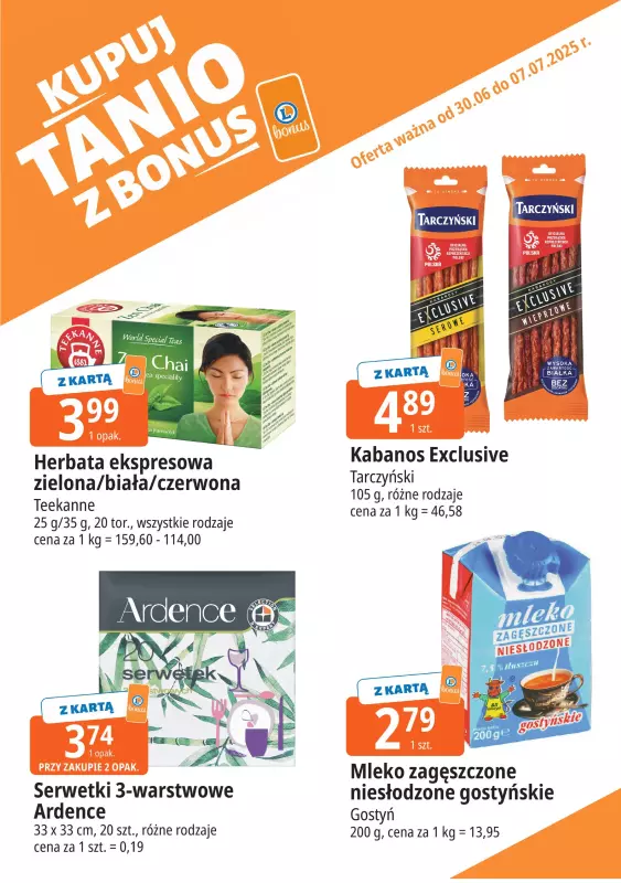 Leclerc - gazetka promocyjna Oferta E.Leclerc I Bonus skanujesz, kasę zyskujesz od poniedziałku 30.06 do poniedziałku 07.07 - strona 6