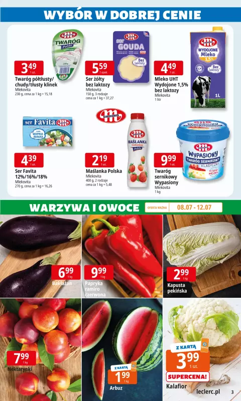 Leclerc - gazetka promocyjna Oferta E.Leclerc I Wybór w dobrej cenie od wtorku 08.07 do soboty 19.07 - strona 3