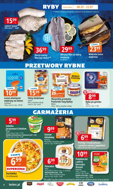 Leclerc - gazetka promocyjna Oferta E.Leclerc I Wybór w dobrej cenie od wtorku 08.07 do soboty 19.07 - strona 4