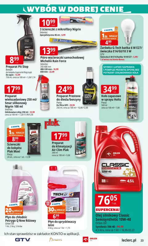 Leclerc - gazetka promocyjna Oferta E.Leclerc I Wybór w dobrej cenie od wtorku 08.07 do soboty 19.07 - strona 23
