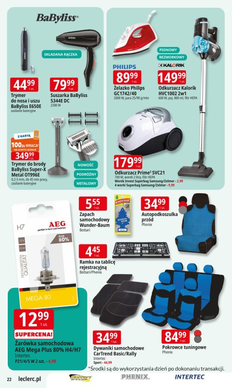 Leclerc - gazetka promocyjna Oferta E.Leclerc I Wybór w dobrej cenie od wtorku 08.07 do soboty 19.07 - strona 22