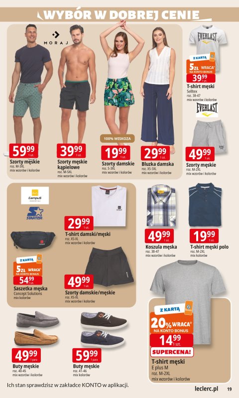 Leclerc - gazetka promocyjna Oferta E.Leclerc I Wybór w dobrej cenie od wtorku 08.07 do soboty 19.07 - strona 19