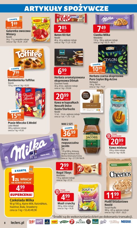 Leclerc - gazetka promocyjna Oferta E.Leclerc I Wybór w dobrej cenie od wtorku 08.07 do soboty 19.07 - strona 8