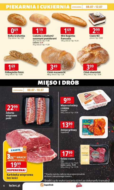 Leclerc - gazetka promocyjna Oferta E.Leclerc I Wybór w dobrej cenie od wtorku 08.07 do soboty 19.07 - strona 6