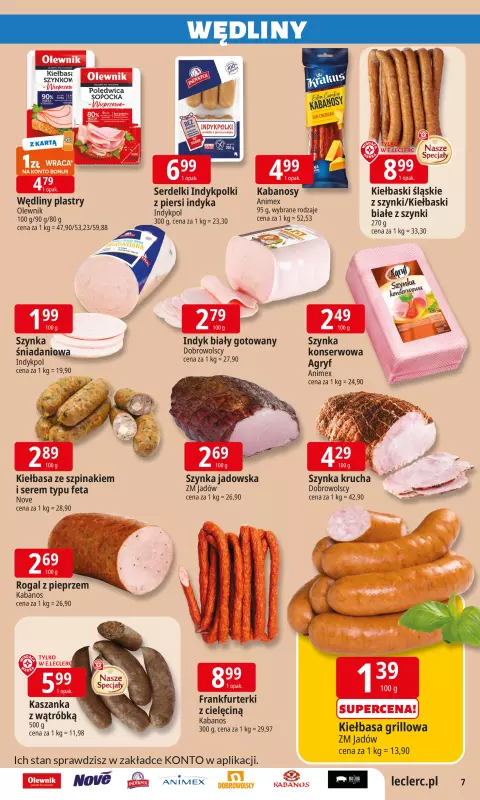 Leclerc - gazetka promocyjna Oferta E.Leclerc I Wybór w dobrej cenie od wtorku 08.07 do soboty 19.07 - strona 7