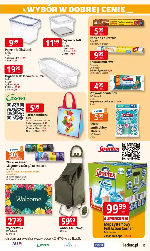 Leclerc - gazetka promocyjna Oferta E.Leclerc I Wybór w dobrej cenie od wtorku 08.07 do soboty 19.07 - strona 17
