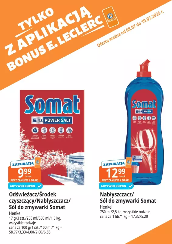 Leclerc - gazetka promocyjna Oferta E.Leclerc I Bonus skanujesz, kasę zyskujesz od wtorku 08.07 do soboty 19.07 - strona 12