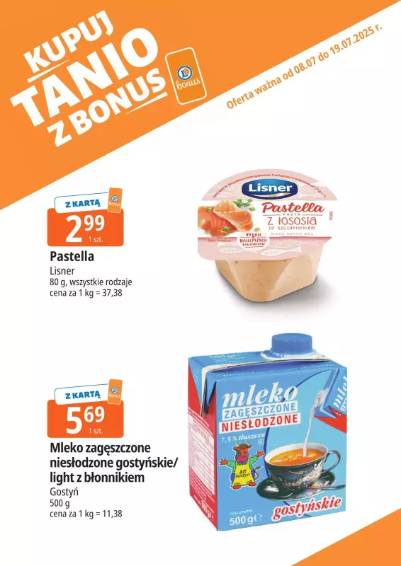 Leclerc - gazetka promocyjna Oferta E.Leclerc I Bonus skanujesz, kasę zyskujesz od wtorku 08.07 do soboty 19.07 - strona 7