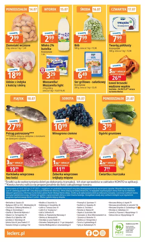 Leclerc - gazetka promocyjna Oferta E.Leclerc od poniedziałku 14.07 do poniedziałku 21.07 - strona 16