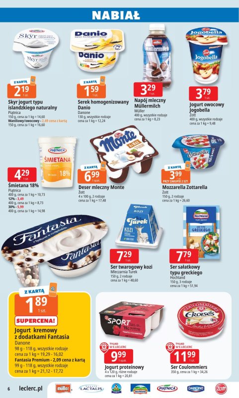 Leclerc - gazetka promocyjna Oferta E.Leclerc od poniedziałku 14.07 do poniedziałku 21.07 - strona 6