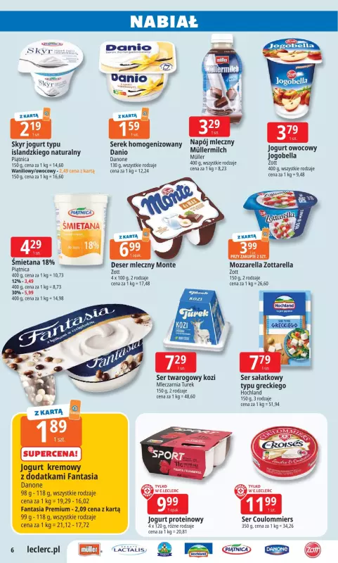 Leclerc - gazetka promocyjna Oferta E.Leclerc od poniedziałku 14.07 do poniedziałku 21.07 - strona 6