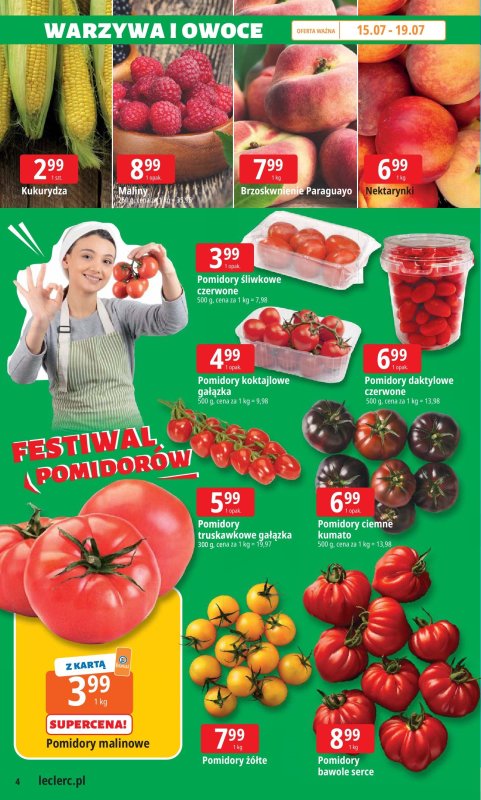 Leclerc - gazetka promocyjna Oferta E.Leclerc od poniedziałku 14.07 do poniedziałku 21.07 - strona 4