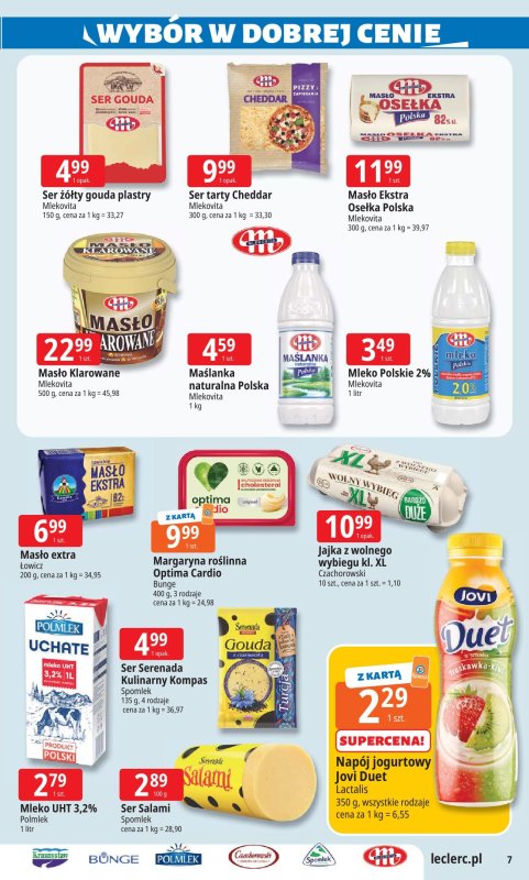 Leclerc - gazetka promocyjna Oferta E.Leclerc od poniedziałku 14.07 do poniedziałku 21.07 - strona 7