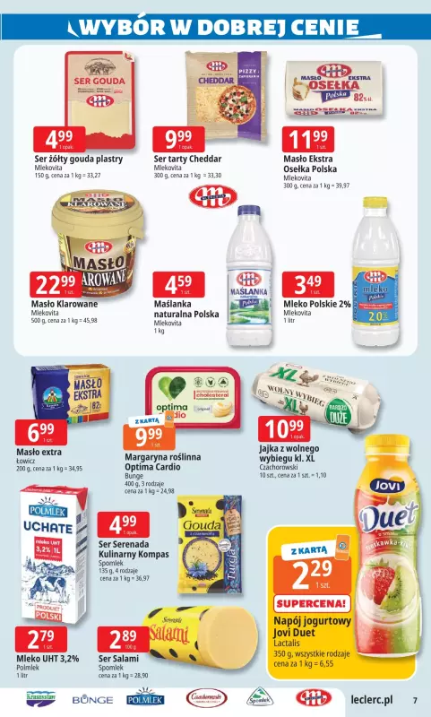 Leclerc - gazetka promocyjna Oferta E.Leclerc od poniedziałku 14.07 do poniedziałku 21.07 - strona 7