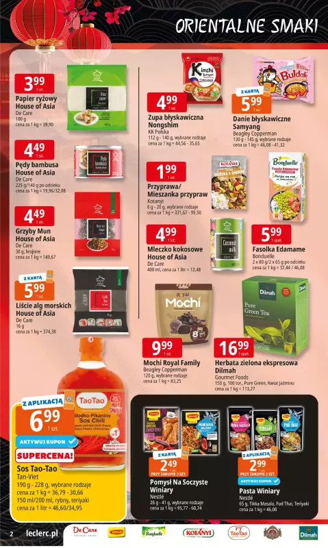 Leclerc - gazetka promocyjna Oferta E.Leclerc I Orientalne smaki   - strona 2