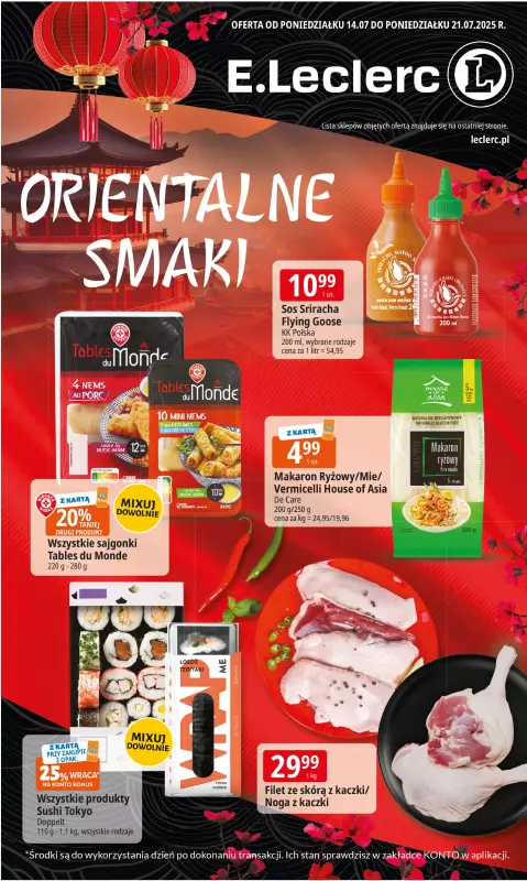 Leclerc - gazetka promocyjna Oferta E.Leclerc I Orientalne smaki  