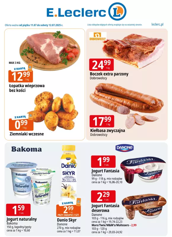 Leclerc - gazetka promocyjna Oferta E.Leclerc  