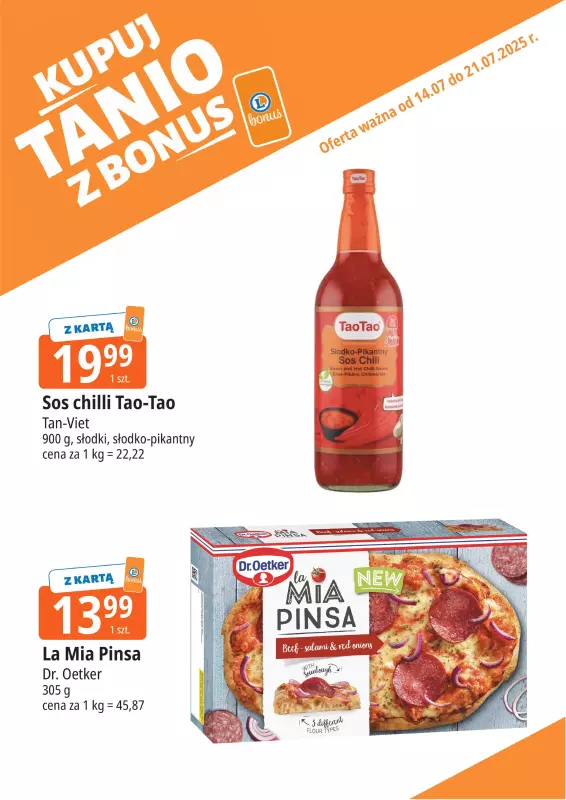 Leclerc - gazetka promocyjna Oferta E.Leclerc I Bonus skanujesz, kasę zyskujesz od poniedziałku 14.07 do poniedziałku 21.07 - strona 9