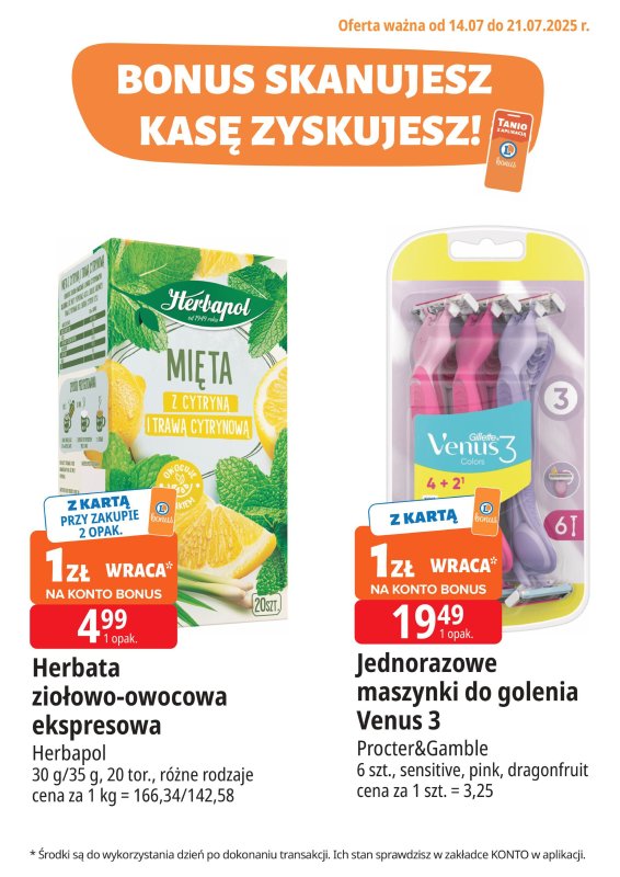Leclerc - gazetka promocyjna Oferta E.Leclerc I Bonus skanujesz, kasę zyskujesz od poniedziałku 14.07 do poniedziałku 21.07 - strona 3