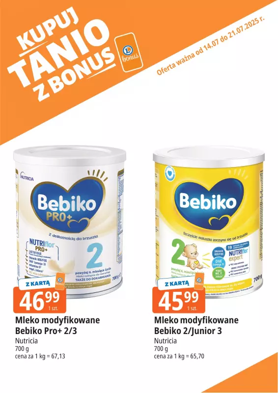 Leclerc - gazetka promocyjna Oferta E.Leclerc I Bonus skanujesz, kasę zyskujesz od poniedziałku 14.07 do poniedziałku 21.07 - strona 10