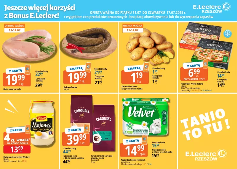 Leclerc - gazetka promocyjna Oferta Rzeszów od piątku 11.07 do czwartku 17.07