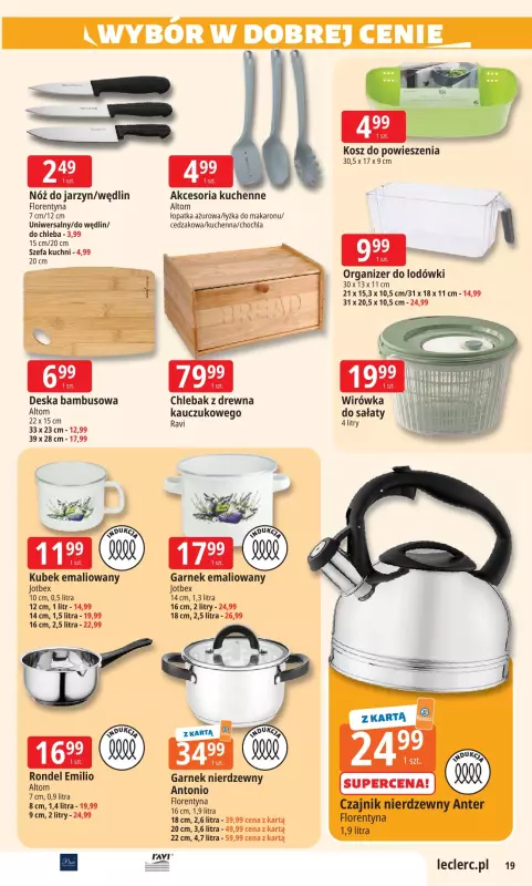 Leclerc - gazetka promocyjna Oferta E.Leclerc I Wybór w dobrej cenie od wtorku 22.07 do soboty 02.08 - strona 19