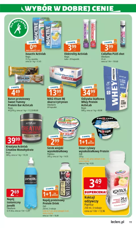 Leclerc - gazetka promocyjna Oferta E.Leclerc I Wybór w dobrej cenie od wtorku 22.07 do soboty 02.08 - strona 11
