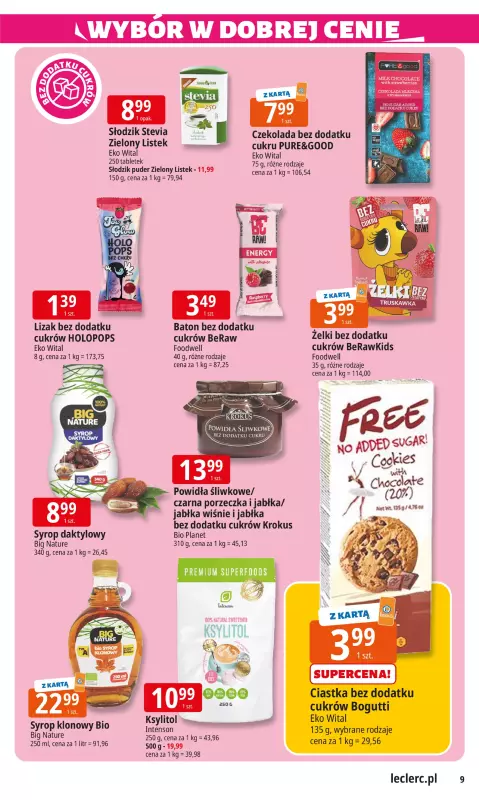 Leclerc - gazetka promocyjna Oferta E.Leclerc I Wybór w dobrej cenie od wtorku 22.07 do soboty 02.08 - strona 9