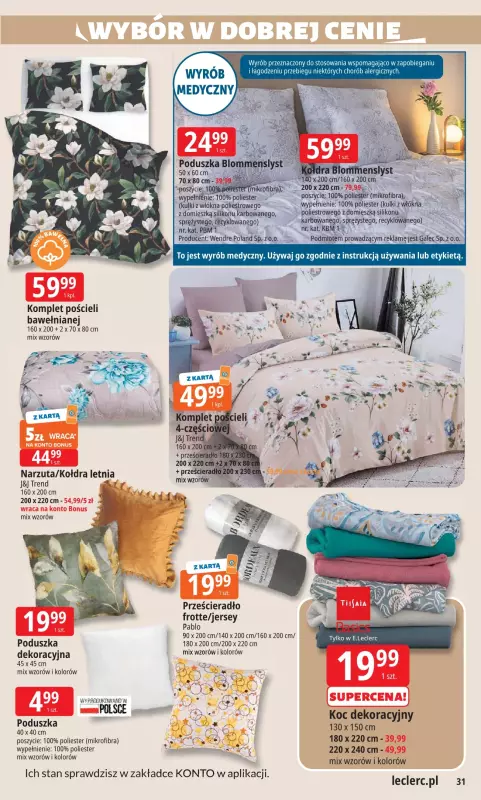 Leclerc - gazetka promocyjna Oferta E.Leclerc I Wybór w dobrej cenie od wtorku 22.07 do soboty 02.08 - strona 31