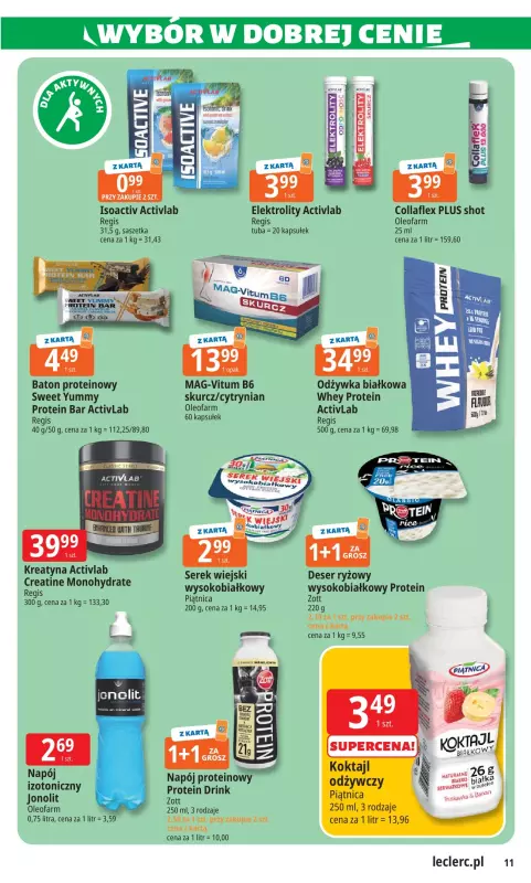 Leclerc - gazetka promocyjna Oferta E.Leclerc I Wybór w dobrej cenie od wtorku 22.07 do soboty 02.08 - strona 11