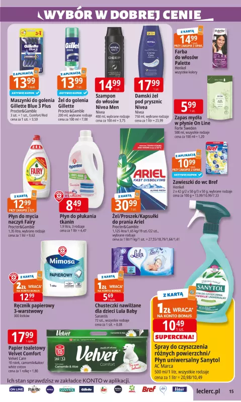 Leclerc - gazetka promocyjna Oferta E.Leclerc I Wybór w dobrej cenie od wtorku 22.07 do soboty 02.08 - strona 15