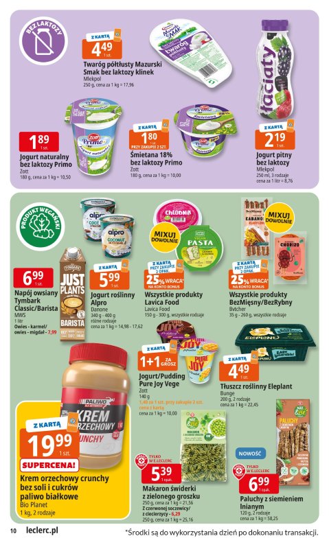 Leclerc - gazetka promocyjna Oferta E.Leclerc I Wybór w dobrej cenie od wtorku 22.07 do soboty 02.08 - strona 10