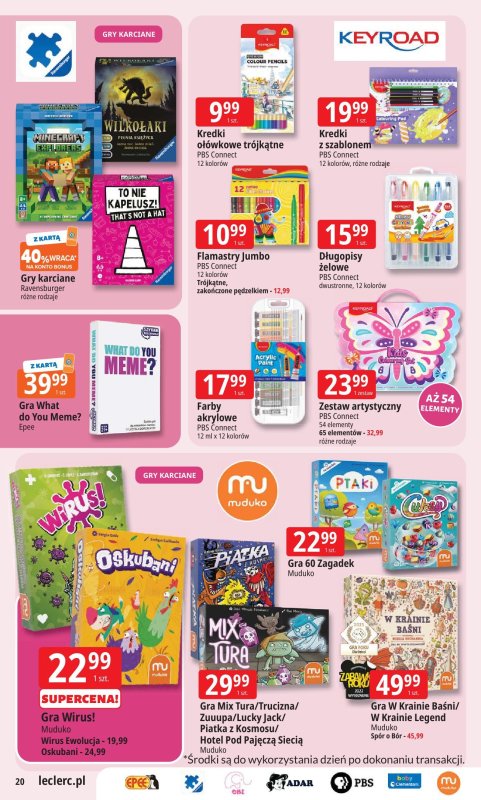 Leclerc - gazetka promocyjna Oferta E.Leclerc I Wybór w dobrej cenie od wtorku 22.07 do soboty 02.08 - strona 20