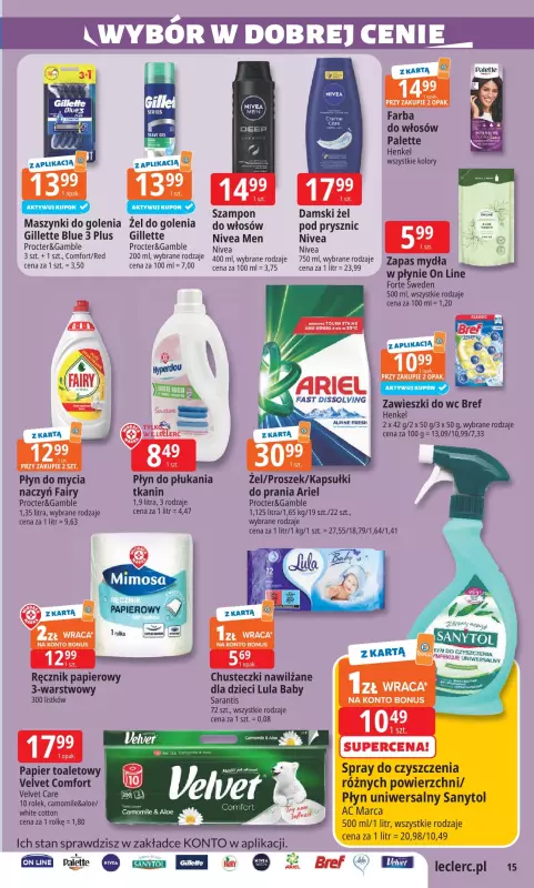 Leclerc - gazetka promocyjna Oferta E.Leclerc I Wybór w dobrej cenie od wtorku 22.07 do soboty 02.08 - strona 15