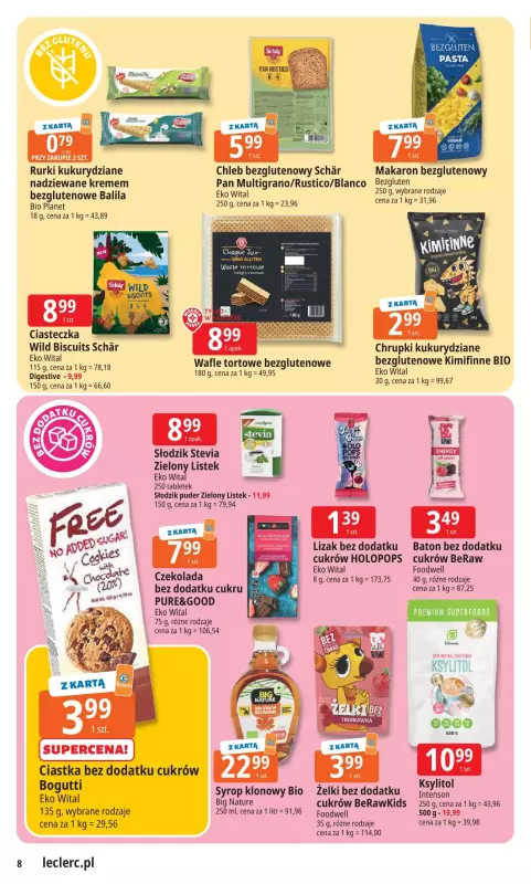 Leclerc - gazetka promocyjna Oferta E.Leclerc I Wybór w dobrej cenie od wtorku 22.07 do soboty 02.08 - strona 8