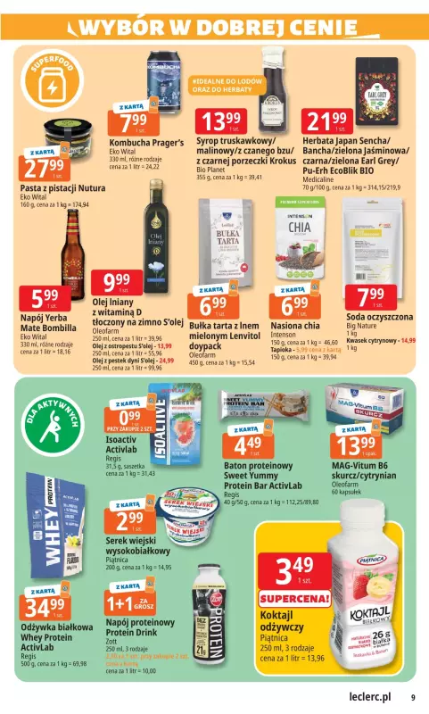 Leclerc - gazetka promocyjna Oferta E.Leclerc I Wybór w dobrej cenie od wtorku 22.07 do soboty 02.08 - strona 9