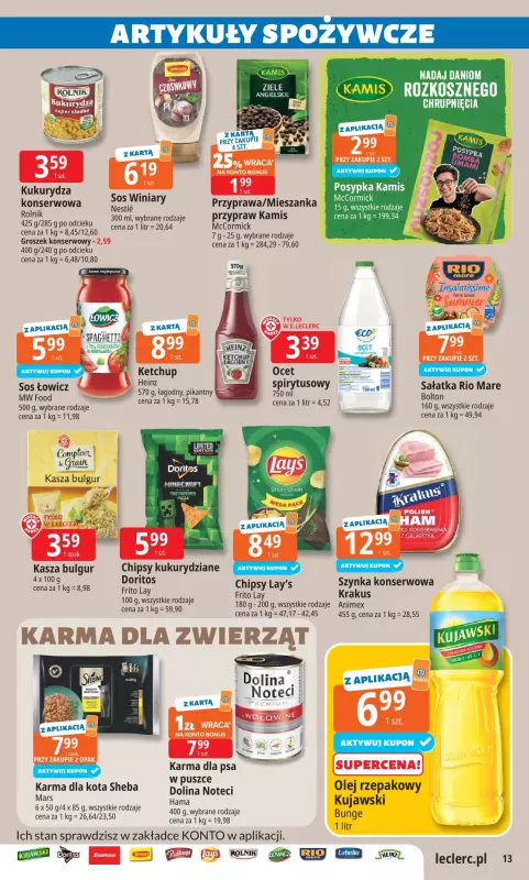 Leclerc - gazetka promocyjna Oferta E.Leclerc I Wybór w dobrej cenie od wtorku 22.07 do soboty 02.08 - strona 13