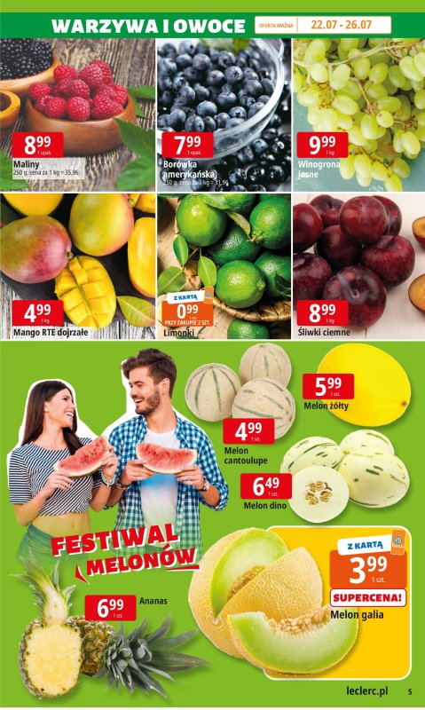 Leclerc - gazetka promocyjna Oferta E.Leclerc I Wybór w dobrej cenie od wtorku 22.07 do soboty 02.08 - strona 5