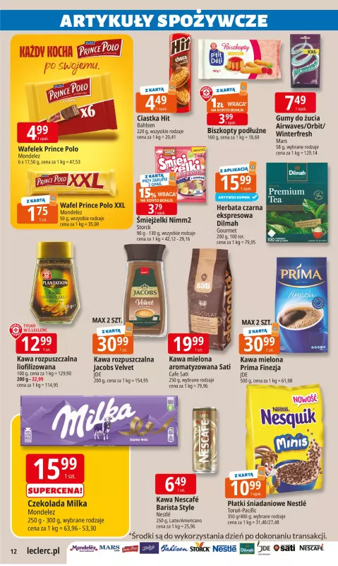 Leclerc - gazetka promocyjna Oferta E.Leclerc I Wybór w dobrej cenie od wtorku 22.07 do soboty 02.08 - strona 12