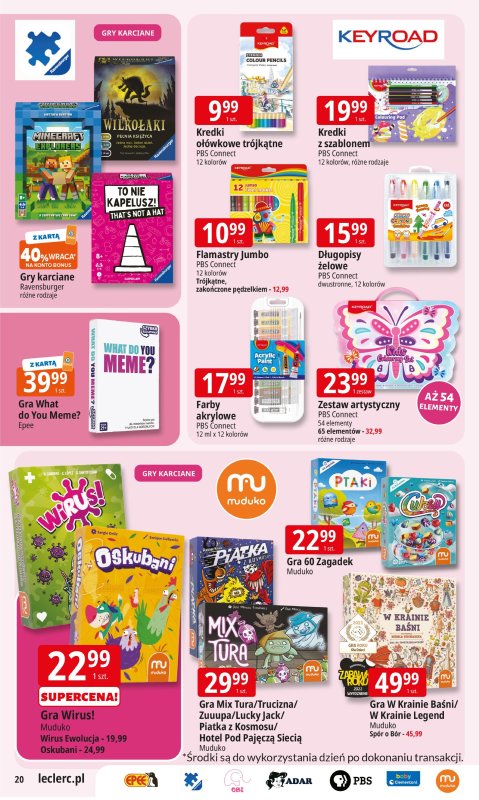 Leclerc - gazetka promocyjna Oferta E.Leclerc I Wybór w dobrej cenie od wtorku 22.07 do soboty 02.08 - strona 20