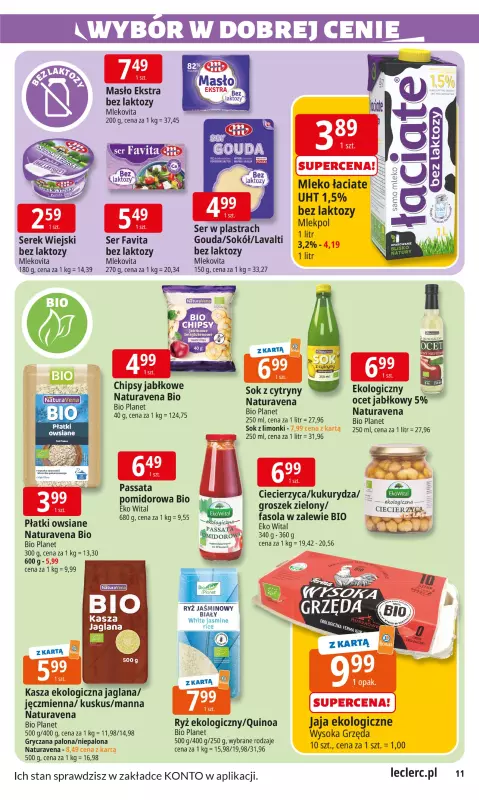 Leclerc - gazetka promocyjna Oferta E.Leclerc I Wybór w dobrej cenie od wtorku 22.07 do soboty 02.08 - strona 11