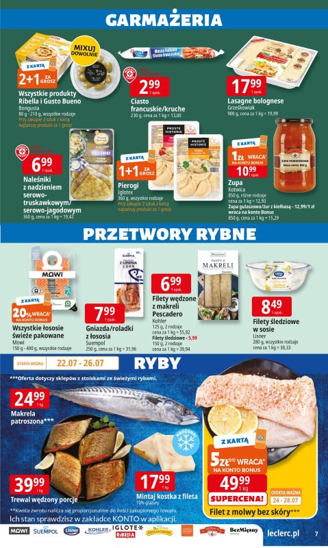 Leclerc - gazetka promocyjna Oferta E.Leclerc I Wybór w dobrej cenie od wtorku 22.07 do soboty 02.08 - strona 7
