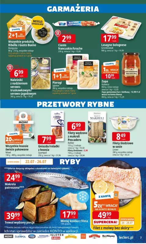 Leclerc - gazetka promocyjna Oferta E.Leclerc I Wybór w dobrej cenie od wtorku 22.07 do soboty 02.08 - strona 7