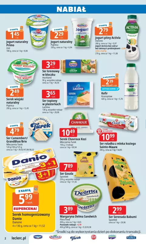 Leclerc - gazetka promocyjna Oferta E.Leclerc I Wybór w dobrej cenie od wtorku 22.07 do soboty 02.08 - strona 2